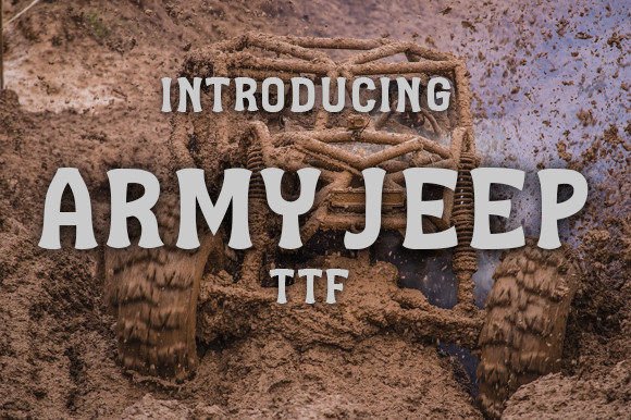 Army Jeep: A Quirky Display Font for Joyful Branding