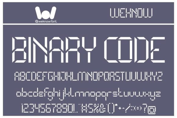 Binary Code: The Sci-Fi Display Font for Modern Brand Identity