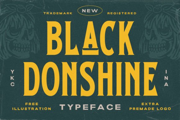 Black Donshine: The Bold Vintage Typeface for Handmade Brands