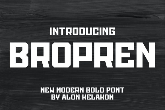 Bropren: The Bold Display Font That Elevates Digital Brand Identity