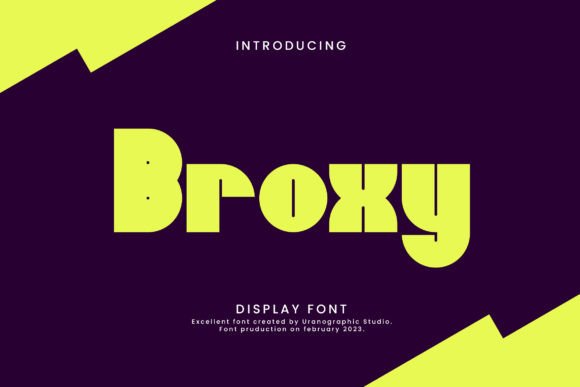Broxy: The Bold Display Typeface for Editorial Design