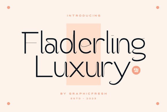 Fladerling: The Perfect Display Font for Handmade Branding