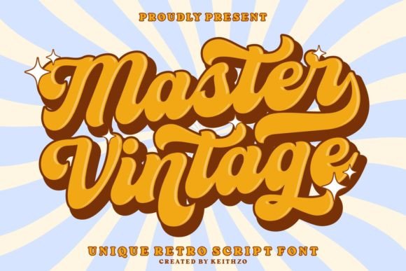 Master Vintage: A Retro Script Typeface for Authentic Branding