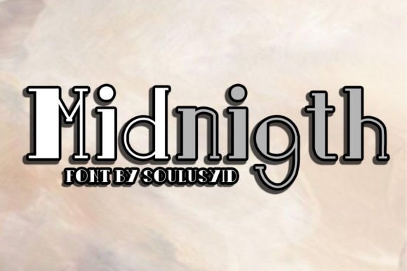 Midnigth: A Quirky Display Typeface for Bold Editorial Design