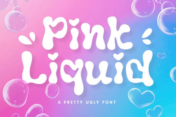 Pink Liquid: A Vibrant Display Typeface for Modern Web Design