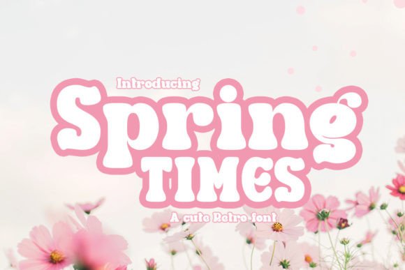 Spring Times: A Whimsical Retro Display Font for Bold Branding