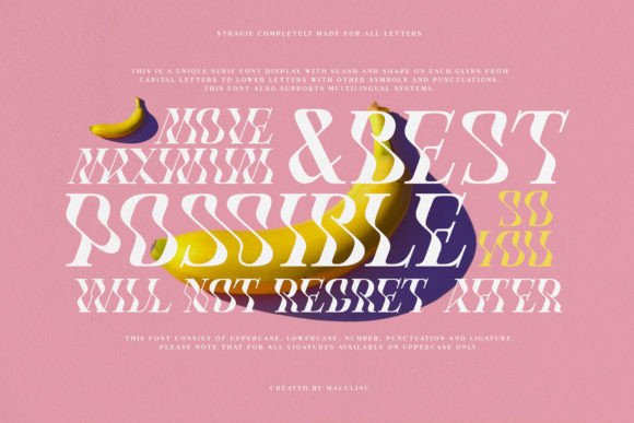 Stragie: The Quirky Display Font for Standout Branding