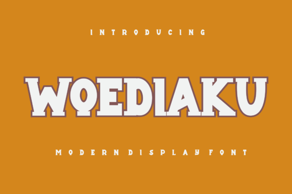 Woediaku: The Bold Display Font That Brings Handmade Designs to Life